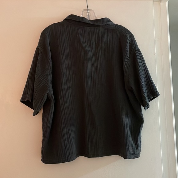 Soft charcoal gray collared button down! - Picture 2 of 2